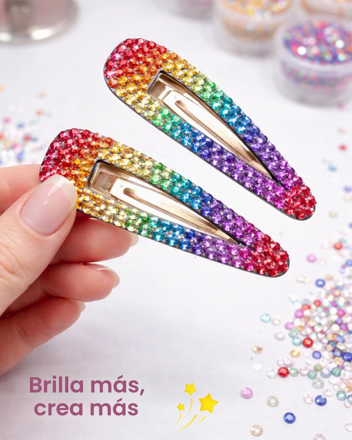 Vinuwu 42000+ piezas de strass, 3mm 42 colores de piedras de brillo para manualidades, kit de bedazzling para uñas y textiles, arte de uñas con strass y pintura de diamantes DIY (no incluye pegamento)