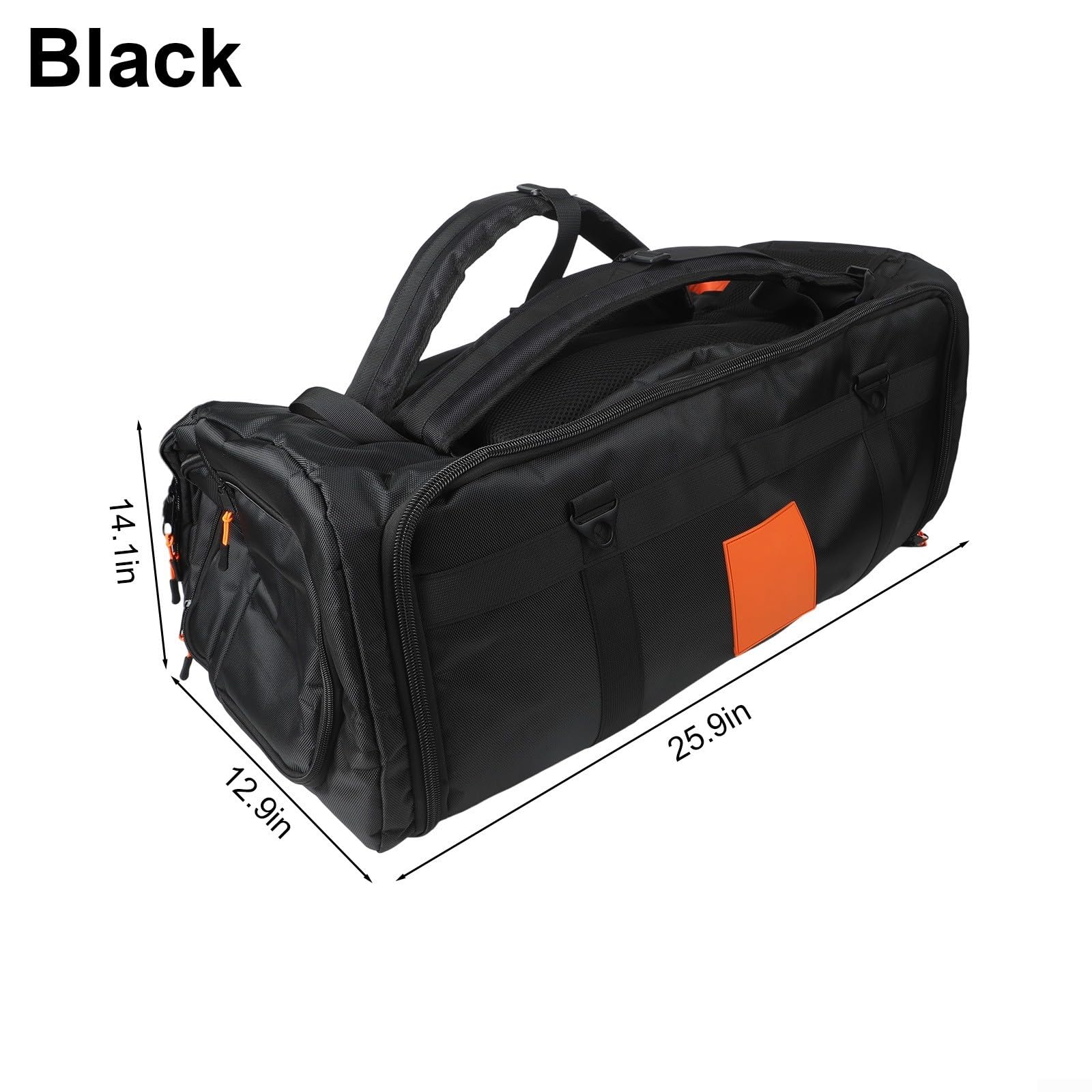 Bolsa de altavoz portátil para JBL para Partybox 320, funda suave con asa y correa ajustable, cubierta de almacenamiento de viaje para equipos de audio (negro)