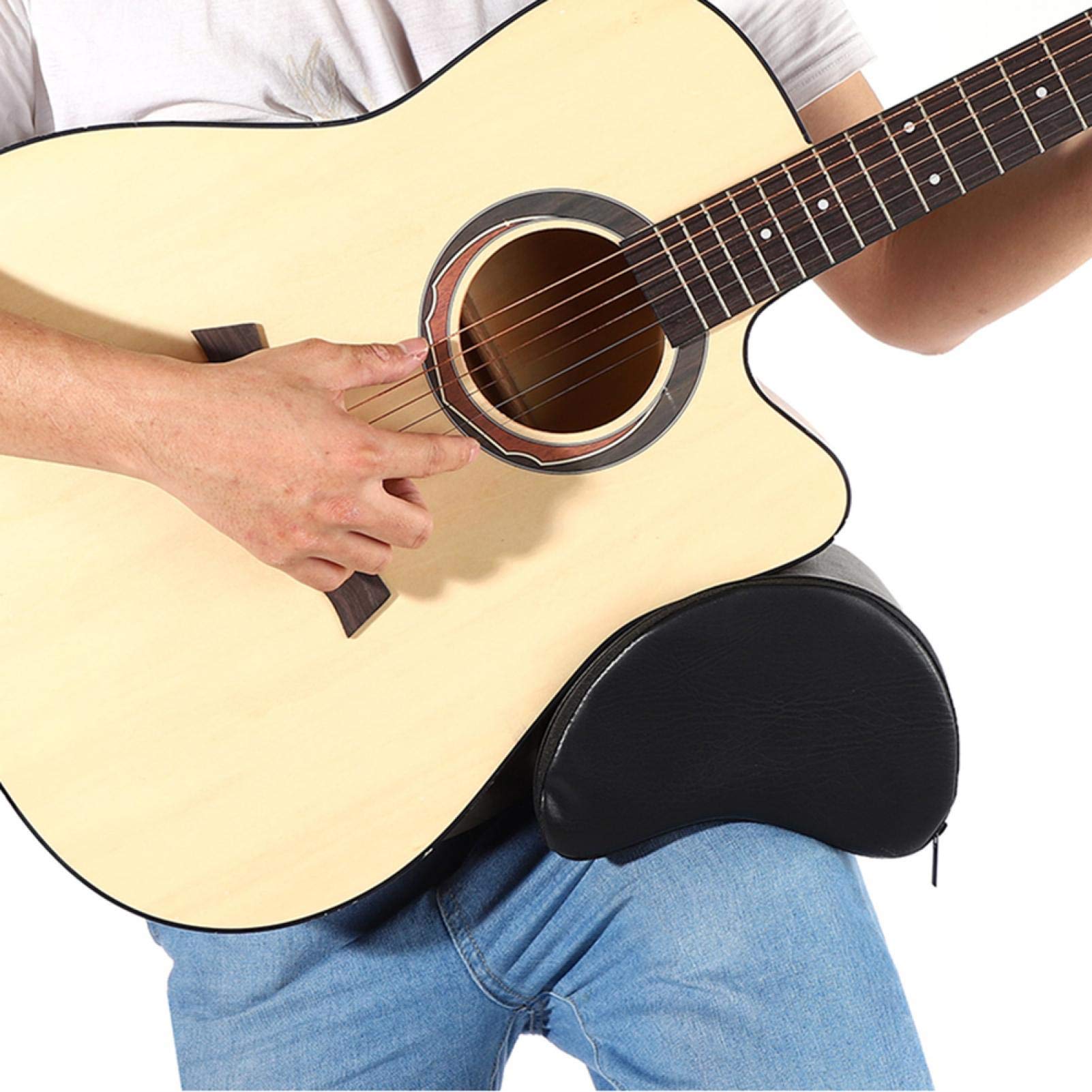 Coussin Pour Guitare Portable, 20 Cm Accessoire D'Instrument De Musique Coussin De Guitare Noir Pour Débutants Et Professionnels