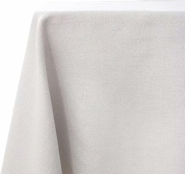 Faux Linen Tablecloth, Rectangle Table Cloth, Heavy Weight Classic Table Cloth Washable Wrinkle and Water Resistant Table Cloth Cover for Kitchen Dinning Farmhouse Tabletop Decoration