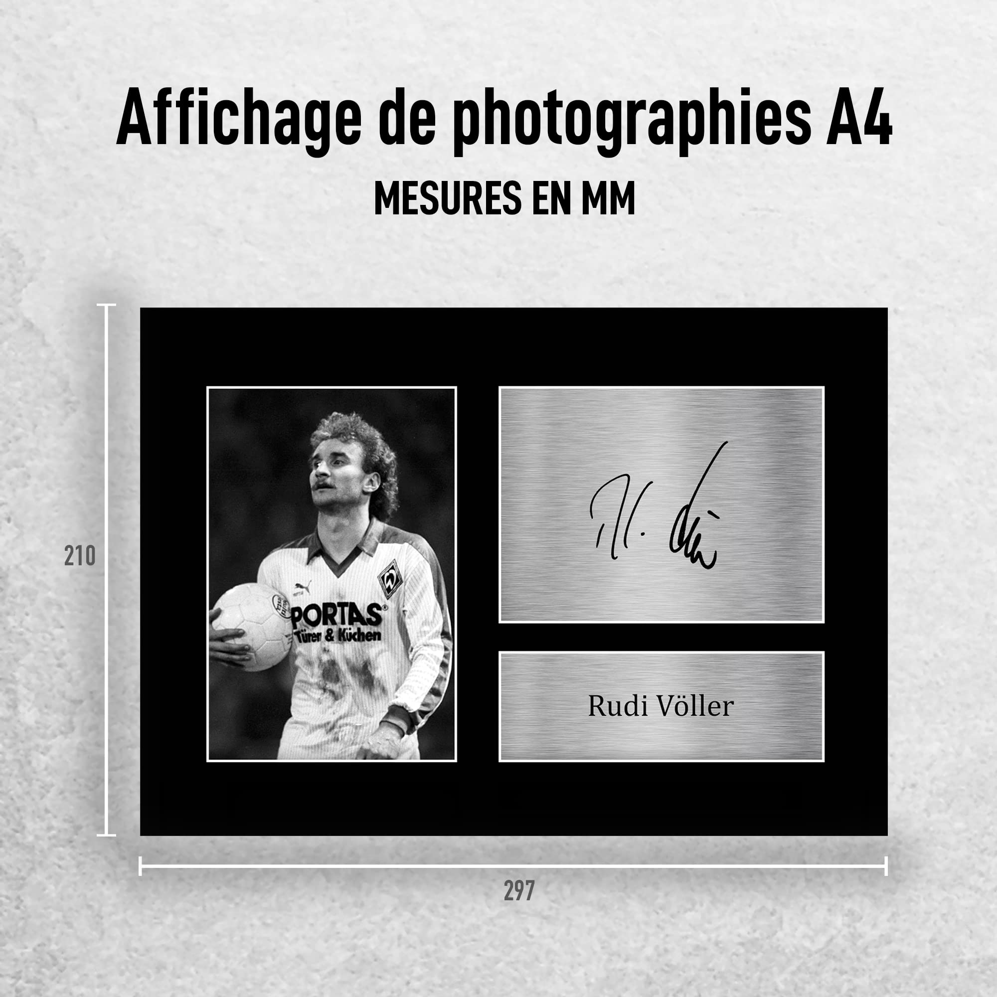 Original Autogramm Rudi Völler Fussball /// Autogramm Autograph