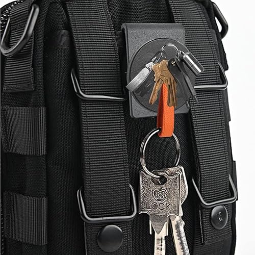 Miniatura 5 de 3 clips magnéticos para cinturón, soporte magnético resistente, organizador de cinturón negro para tornillos, clavos, destornilladores, llaves,