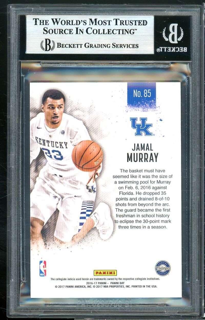 Jamal Murray Rookie Card 2016-17 Panini Day NBA Decoy #85 (pop 1) BGS 8.5 - Basketball Slabbed Rookie Cards