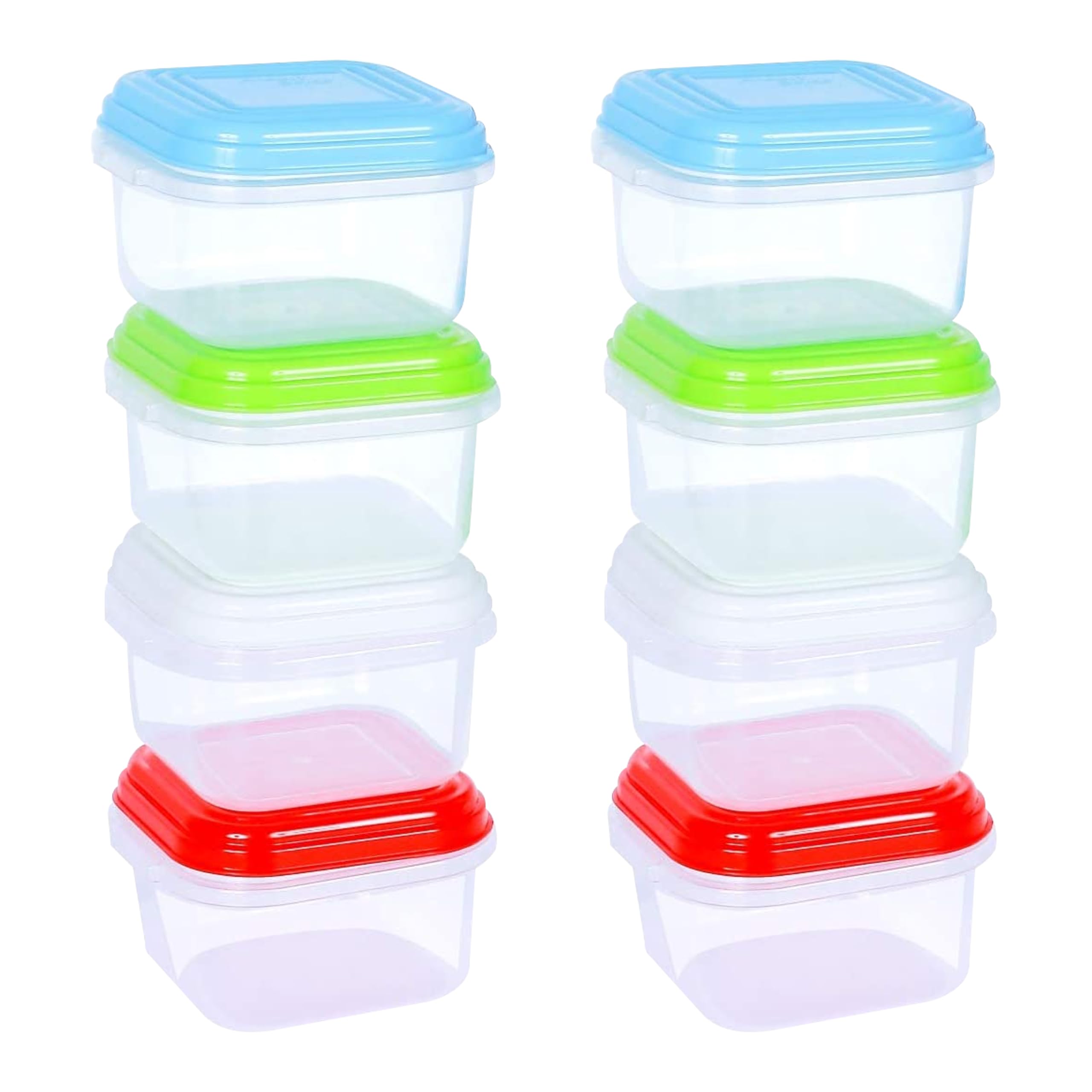 Arsuk 120 Ml X 8 Pcs Baby Food Storage Containers 120Ml - Reusable Freezer Jars With Leak Proof Lids - Travel Friendly Baby Weaning Snack Pots - Dishwasher, Freezer & Microwave Safe, Bpa Free (Pack Of 8) Small