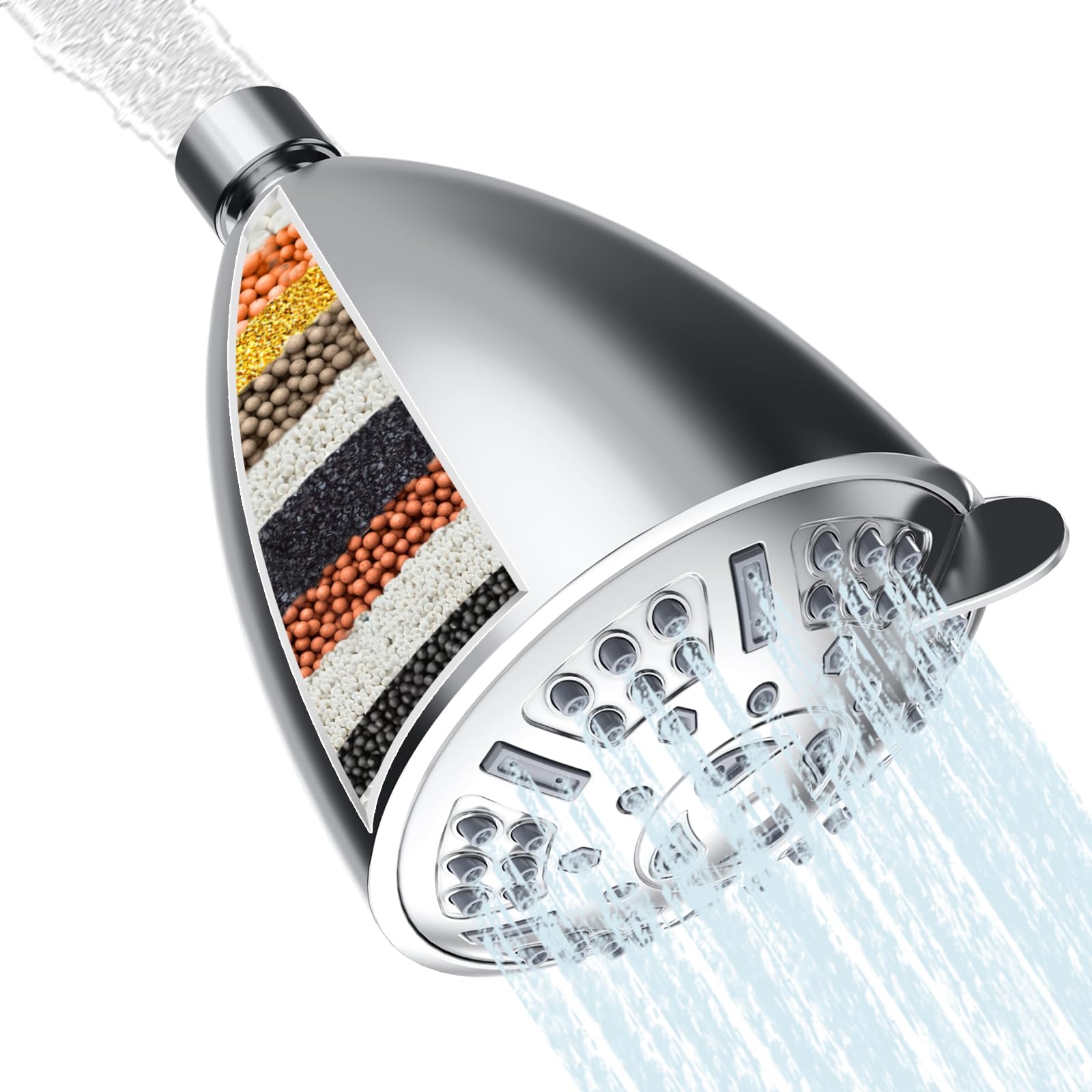 Costar 17-Stage Shower Filter for Hard Water Specifically Designed for Indian Water Quality | Multi-Mode Water Softener for Bathroom | 360°Steerable Shower Filter - 2 Filter Cartridge (B0DF2KZ151) Amazon Price History, Amazon Price Tracker