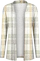 Vista 3 de Cárdigan casual de manga larga para mujer, para otoño e invierno, informal, con parte delantera abierta, suéter de manga larga