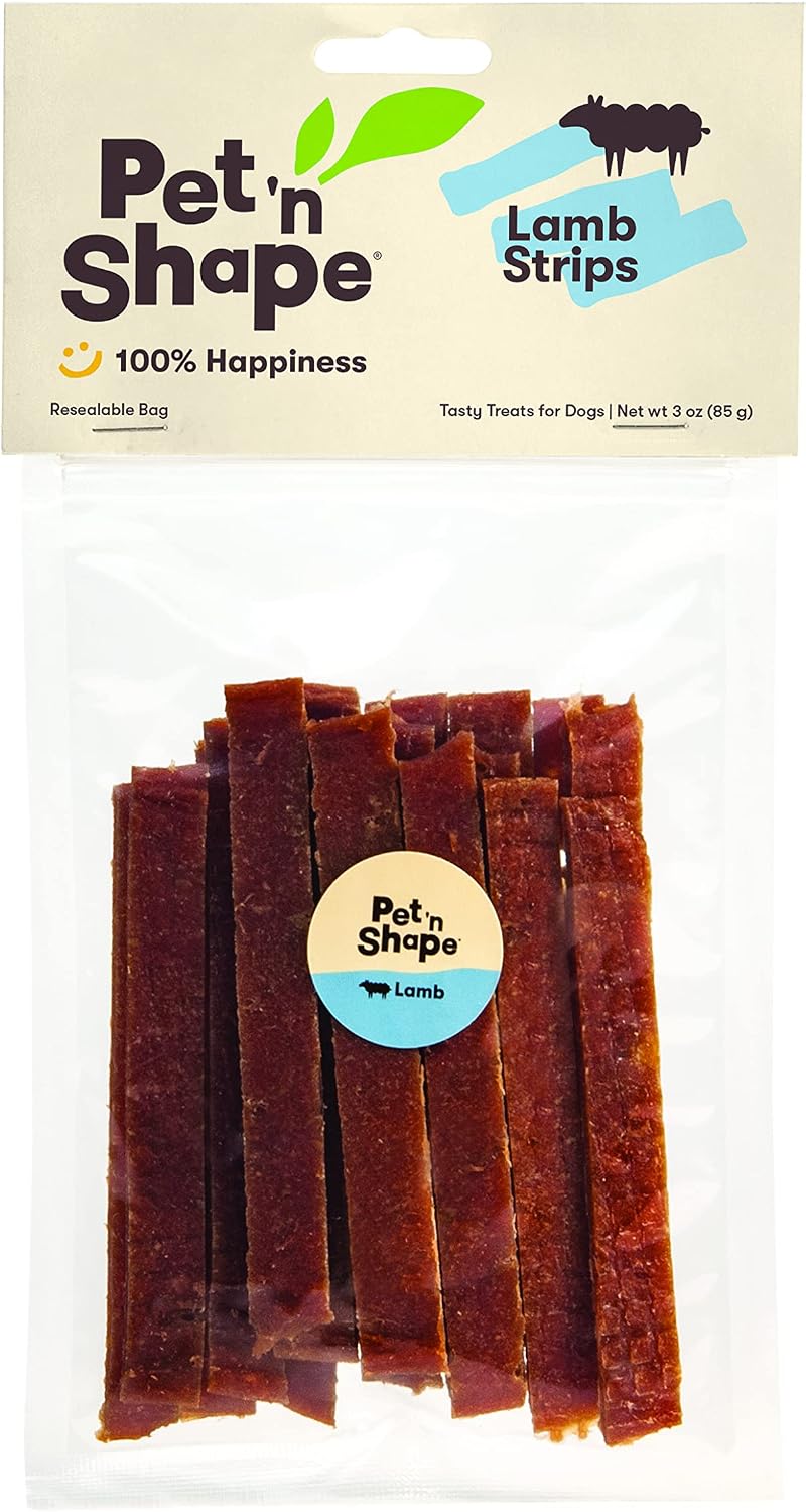 Pet 'n Shape Lamb Jerky Dog Treats - 3 Ounce