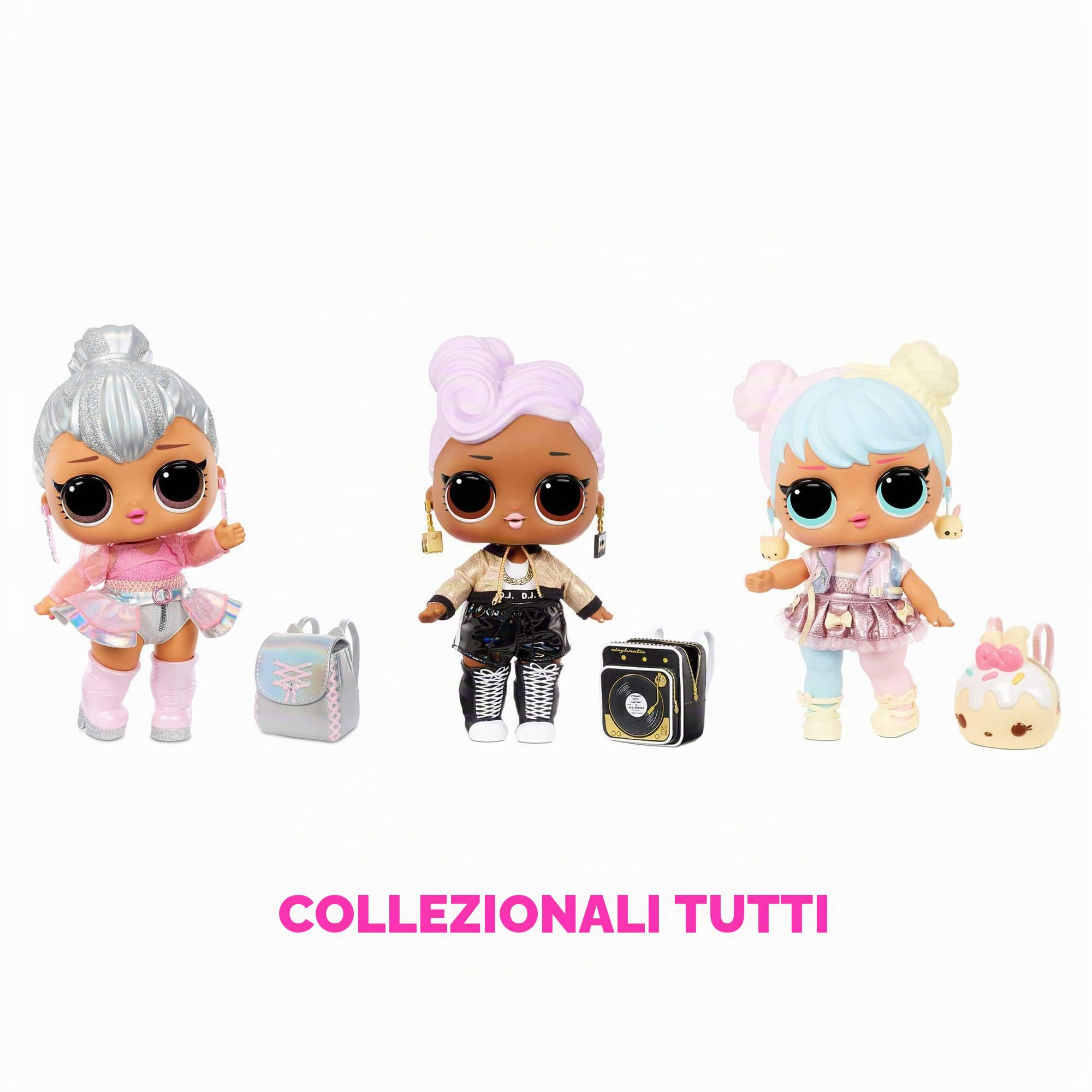 LOL Surprise bambola grande Kitty Queen con sorprese alla moda, scarpe, vestiti e accessori. Include una scrivania, una sedia e uno sfondo. Bambola da collezione ottima dai 3 anni in su.