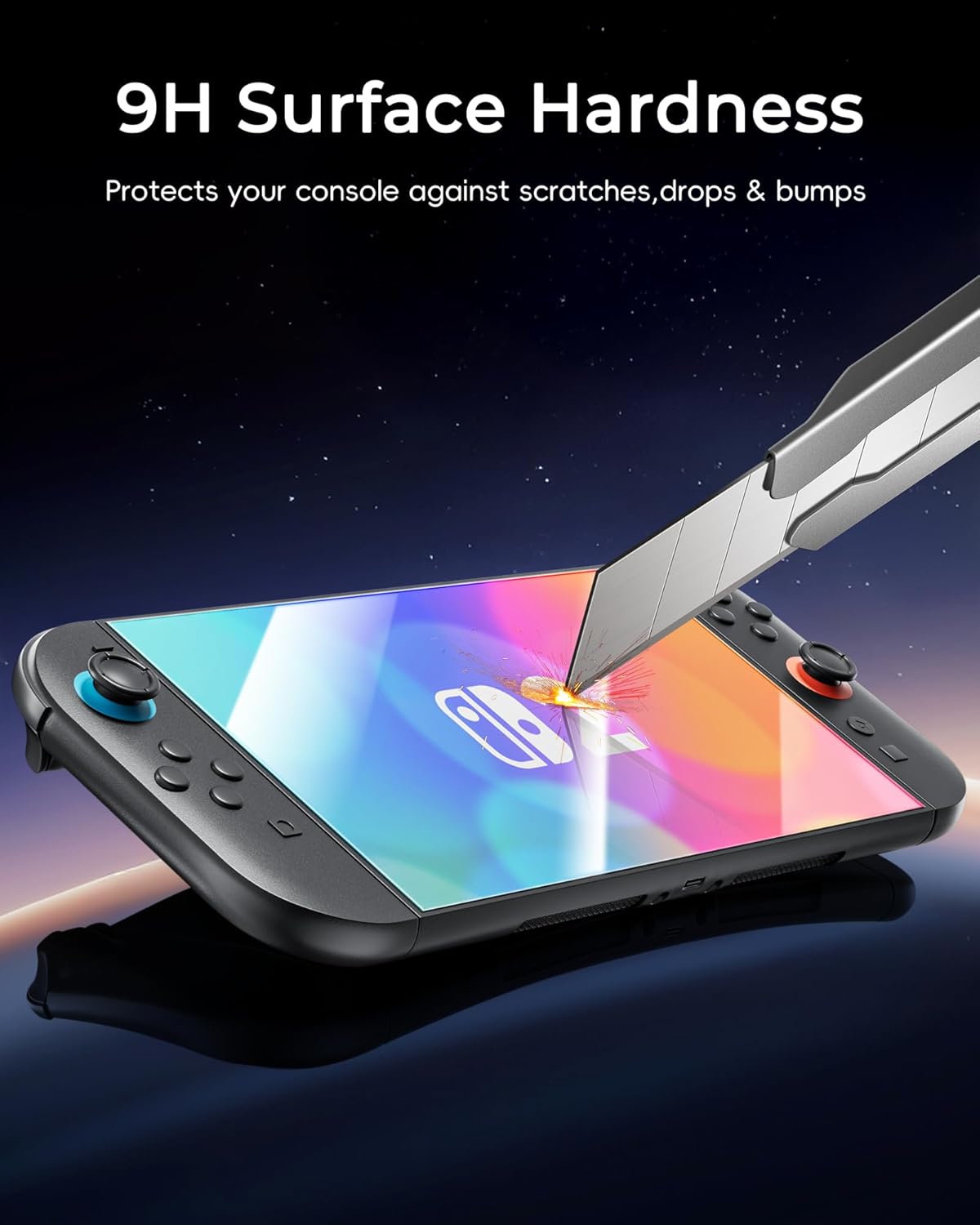 Honghao 2 Screen Protectors for Nintendo Switch 2 2025,Tempered Glass Case for Nintendo Switch 2, Travel Carrying Case Accessories, Screen Protector for Switch 2 8'' - Image 3