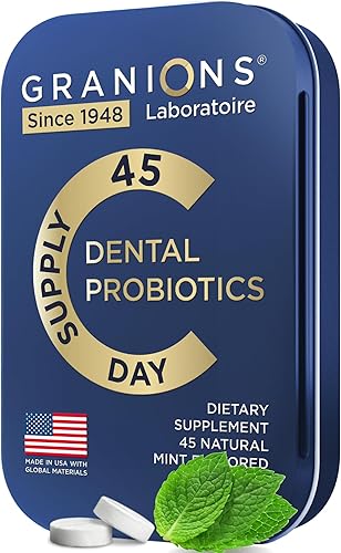 Mentas probióticas orales - El mejor ambientador de aliento con Lactobacillus Salivarius - 3 mil millones de UFC para probióticos dentales para