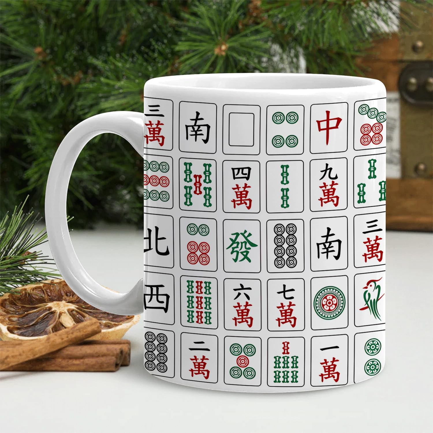 Mahjong Gifts Mug, Mahjong Gifts for Women Coffee Cup Ceramic, Gift for Mah Jong Players Lovers, Mah Jong Ceramic Coffee Tea Mug 11 oz - Image 3
