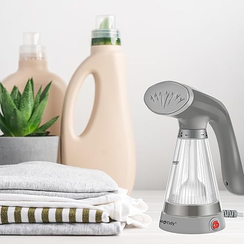 Miniatura 6 de True & Tidy Vaporizador portátil de mano para ropa con placa de vapor de acero inoxidable, 600 vatios de potente vapor, compacto y ligero, gris