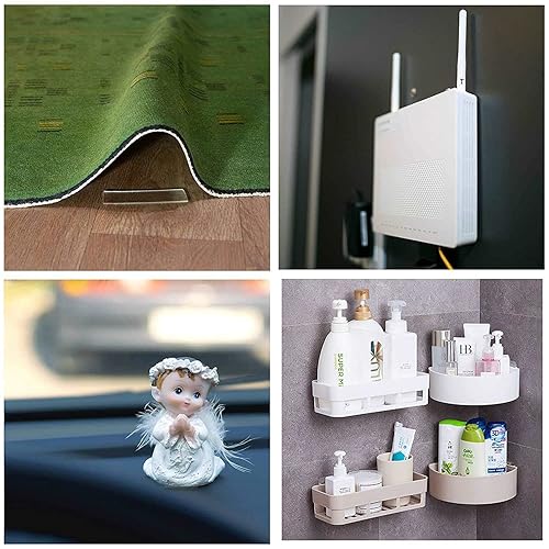 Miniatura 4 de GLUIT Cinta de doble cara resistente de 10+10 pies y organizador de cables, color gris