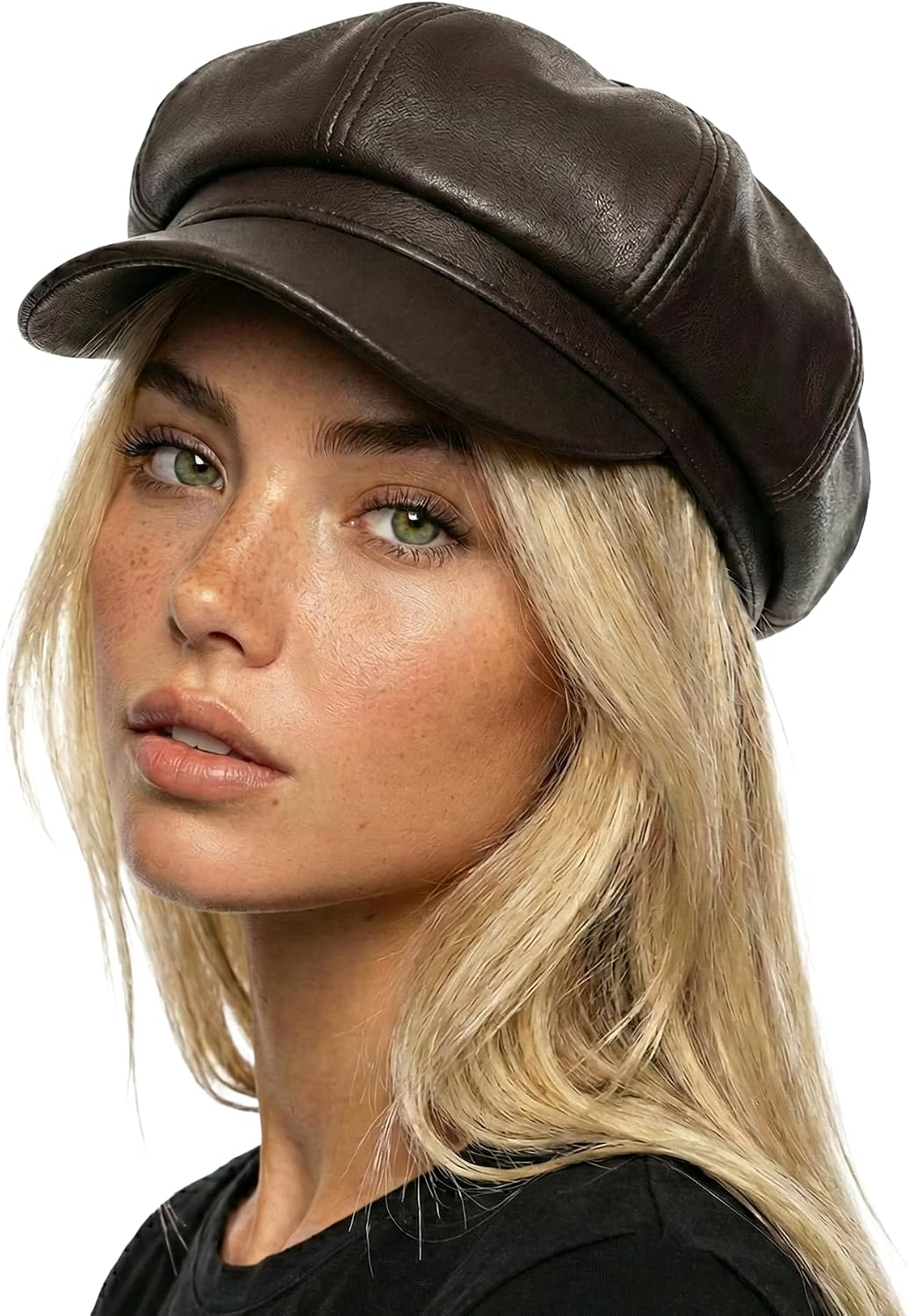 Funky Junque Women's Newsboy Cabbie Cap, Vintage Baker Boy Hat