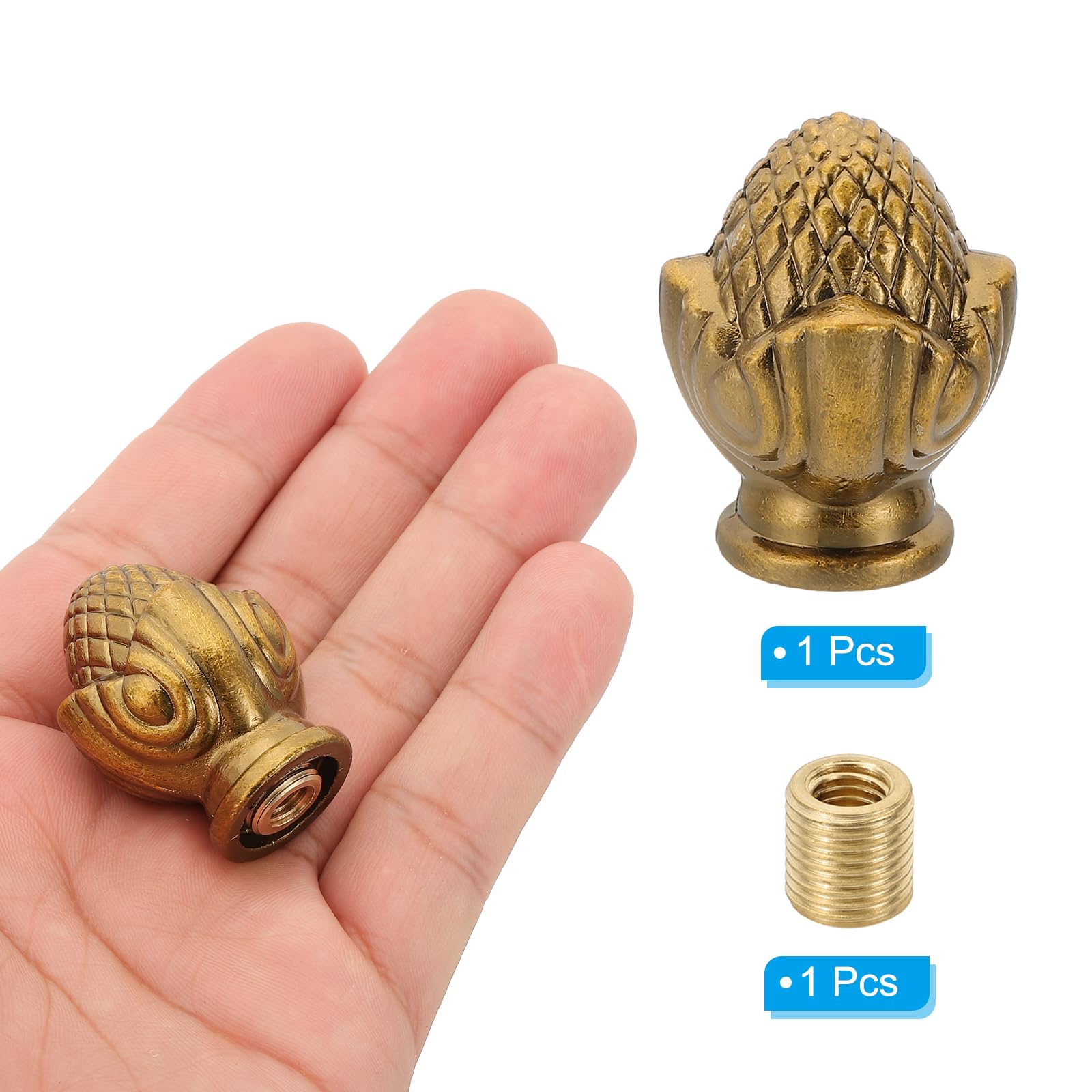 PATIKIL 36 x 28mm Lamp Finials Caps Knob - Image 3