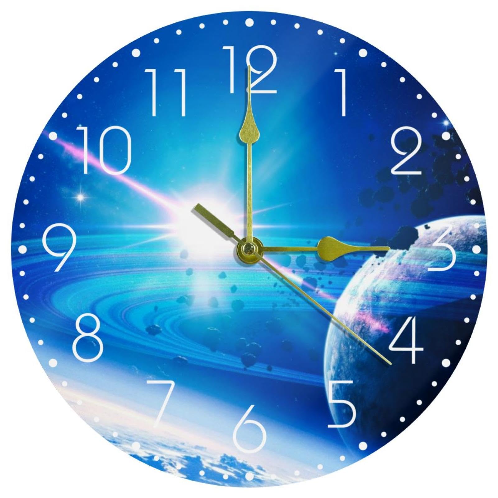Mouvement sans tic-tac pour cette horloge murale de chambre