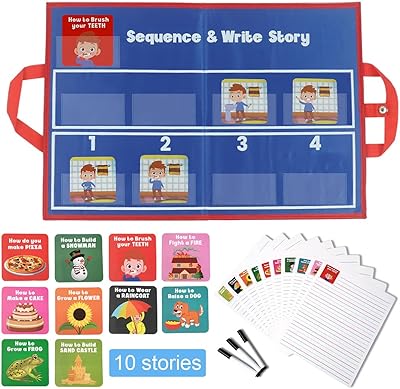 Sequencing Cards for Storytelling Speech Therapy Materials Create a Story Cards Sentence Building for Kids Improve Language Skills Special Education Materials ABA Therapy (10 Stories)