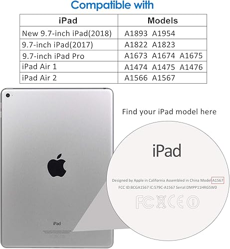 Vista 2 de JETech Protector de pantalla para iPad (9.7 pulgadas, modelo 2018/2017, 6ª/5ª generación), iPad Air 1, iPad Air 2, iPad Pro de 9.7 pulgadas