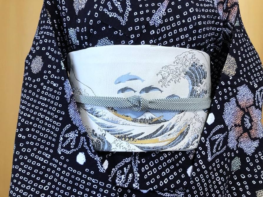 新品タグ付✨超希少✨レア✨総絞り風　総柄　花柄　レトロ浴衣 濃紺　藍色 濃紺菖蒲柄浴衣3点セット 妖艶浴衣 粋浴衣[品番：XK000013442