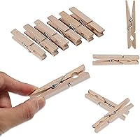 Vista 3 de Paquete de 50 pinzas de madera de aproximadamente 2-7/8 pulgadas de largo
