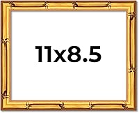 Vista 25 de Poster Palooza Marco de madera maciza de bambú dorado de 12 x 8 pulgadas con acrílico UV, respaldo de tablero de espuma y accesorios para colgar