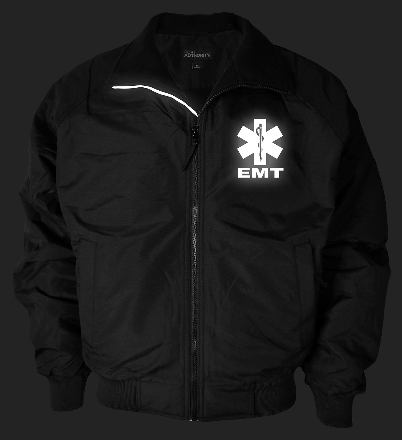 EMT Heavyweight Jacket, Reflective Logo, Fleece body Lining & polyfill sleeve lining jacket, Emergency Medical - Image 3
