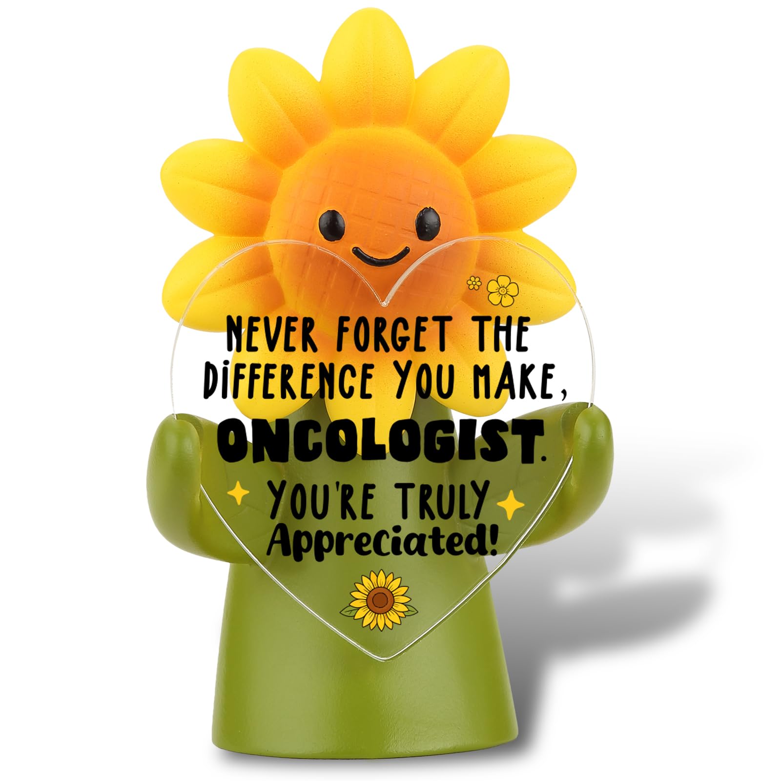 Figurine de tournesol en résine pour bureau d'oncologue