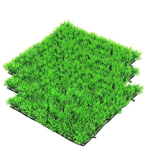 kathson 3 PCS Aquarium Grass Mat 9.8 inch