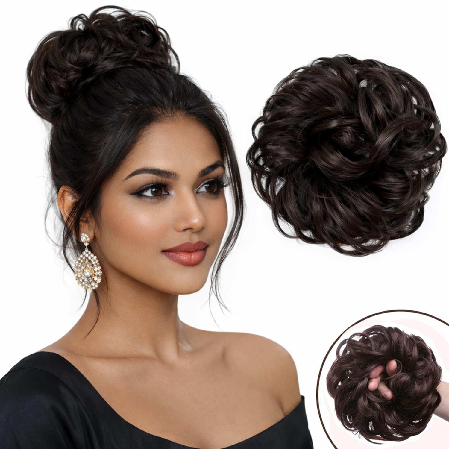 Hair Bun Maker for Women | Messy Juda Extensions | Original Scrunchies | Updo Wig Accessories | Braid-image-24