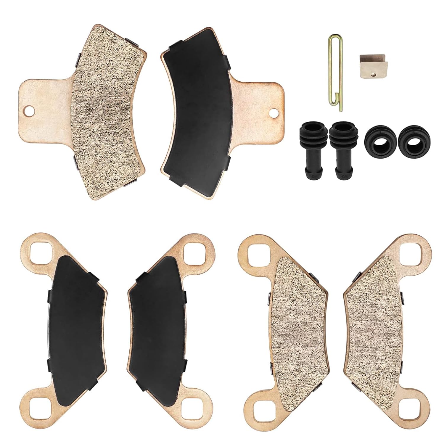 Sinterizado delantero y trasero pastillas de freno y botas para Polaris Sportsman Magnum Trail Boss Trail Blazer Scrambler Xplorer Xpedition 500 425 400 335 330 325 250
