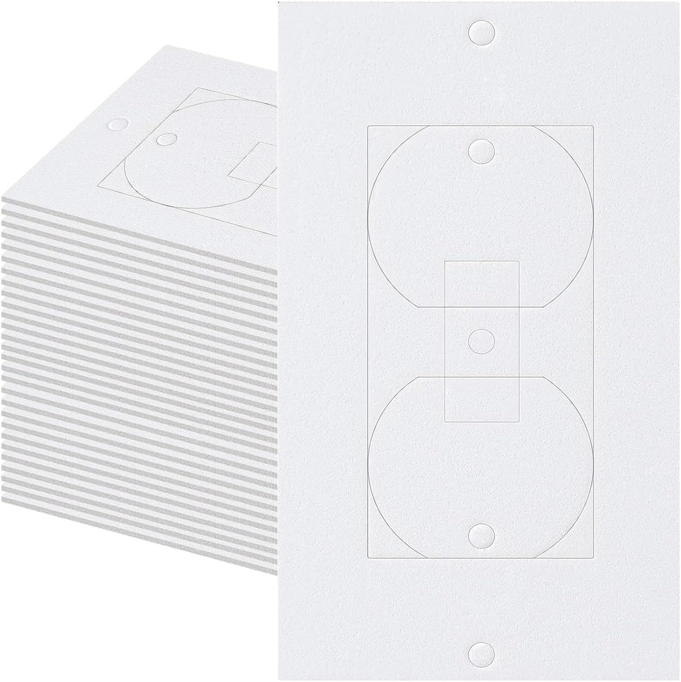 BNF® 30x Wall Plate Outlet Sealers Outlet Insulator Draft Sealers for Home Duplex|Home & Garden | Home Improvement | Electrical & Solar |30 Pieces Wall Plates Outlet Sealers