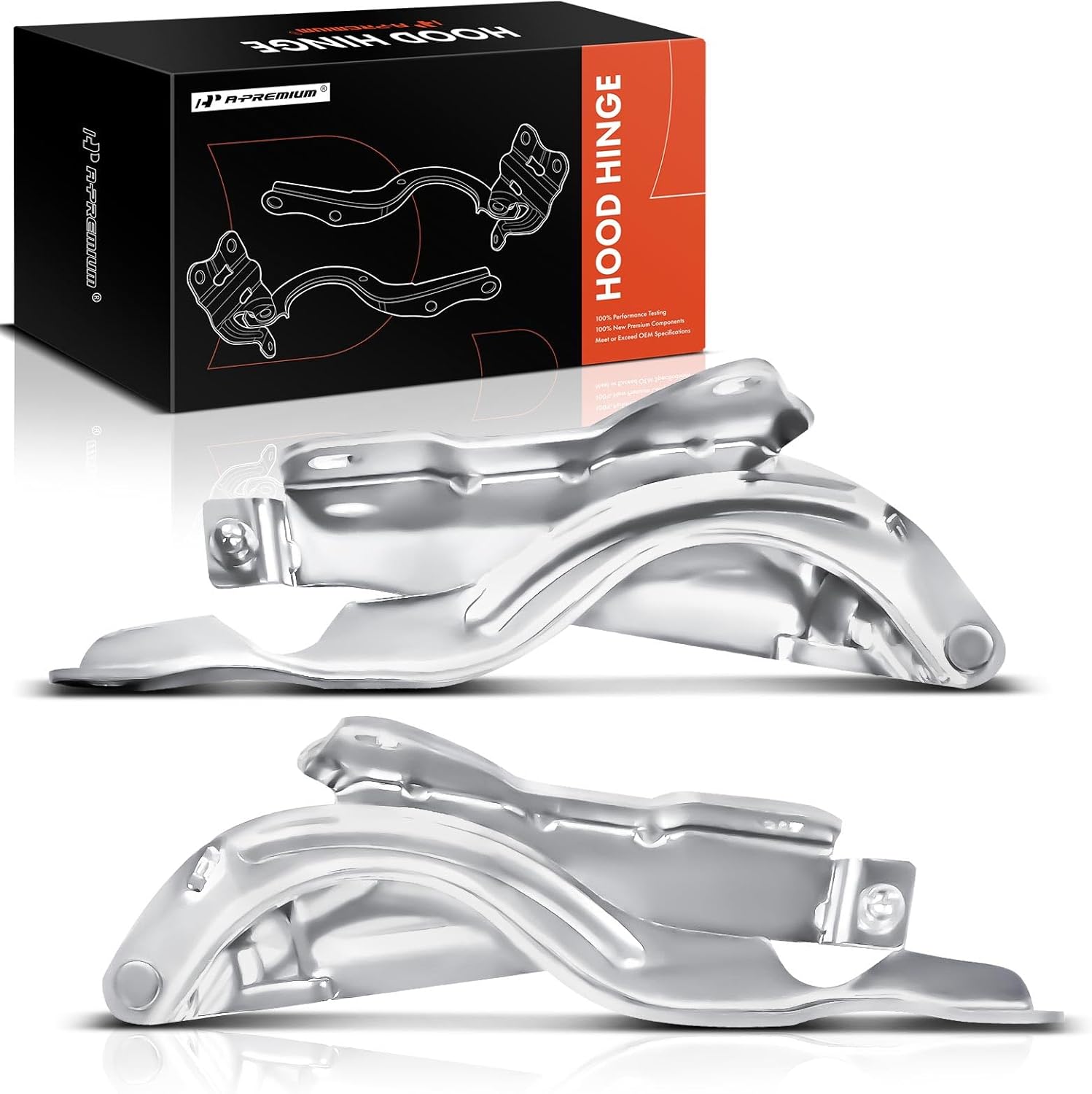 A-Premium Driver and Passenger Hood Hinges Compatible with Hyundai Sonata 2011 2012 2013 2014 2015, Set of 2 Front Left and Right Side Hood Hinges, Replace# 791203S000, 791103S000