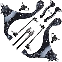 Vista 777 de Detroit Axle - Kit de suspensión frontal de 10 piezas para Dodge Avenger 2008-2014, Chrysler Sebring 2007-2010, 2 brazos de control inferiores, 2