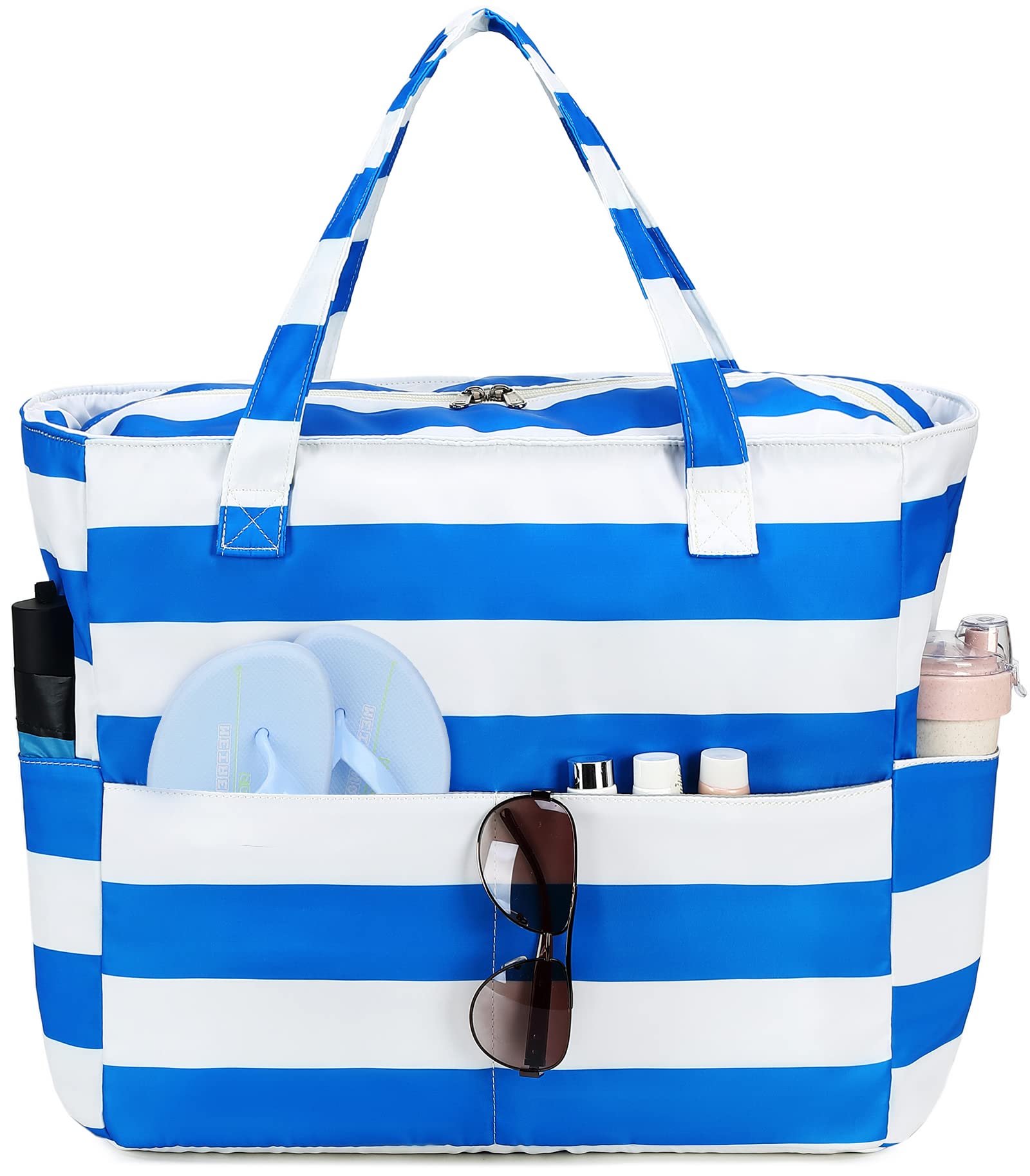 Borsa impermeabile da spiaggia, piscina, da donna, extra large, borsa da palestra con scomparto bagnato, per viaggi e weekend