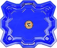 Vista 7 de Bey Stadium Battle Arena Campo de entrenamiento para juguetes giratorios Juego de batalla (redondo azul)