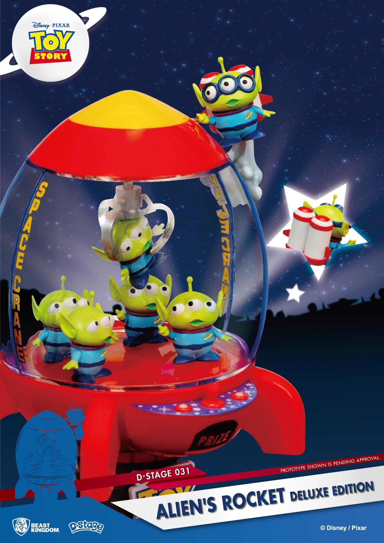 Beast Kingdom Toy Story DS-031DX Figurine de luxe Série D-Stage Aliens Rocket