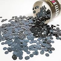 Vista 13 de Círculo de confeti de 1/4" azul real - 2 bolsas de media onza (1 oz) #8551 Q01