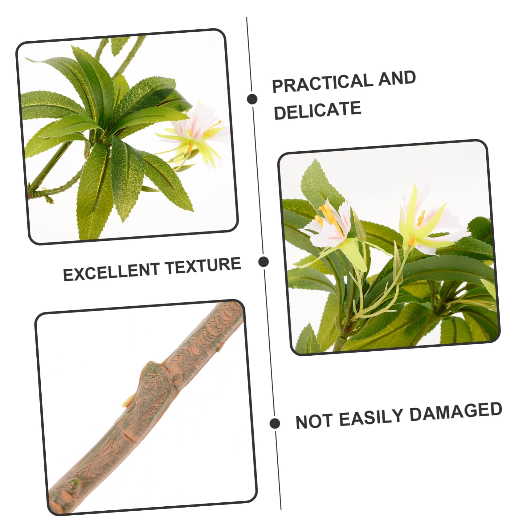 Amazon.co.jp: MUELODSIC 人工植物 3d水石榕 花茎支柱使用 模造 