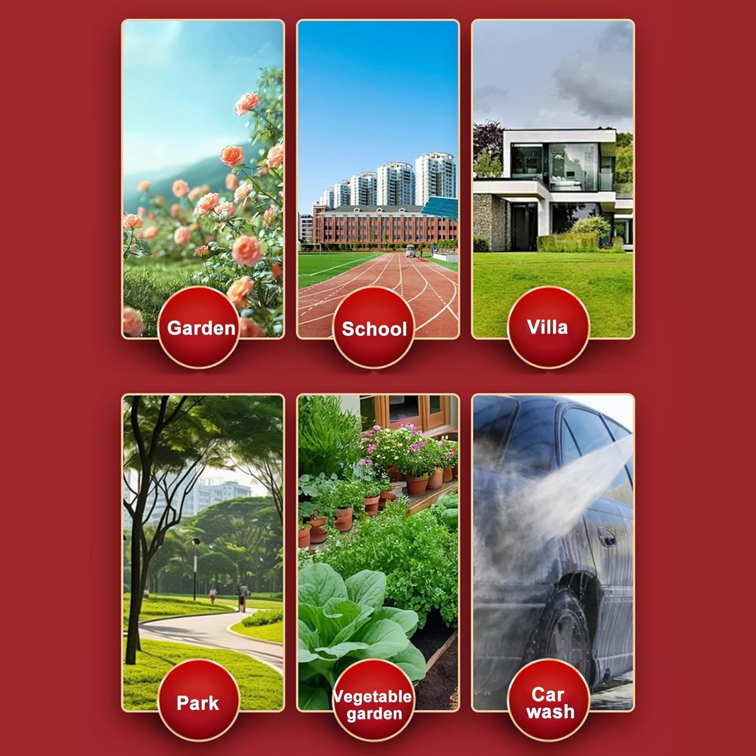 Stainless Steel Outdoor Garden Column Faucet with Spray Gun, 95cm (37in) Watering Solution for Flowers – Durable, Stylish, and Functional Garden Tool