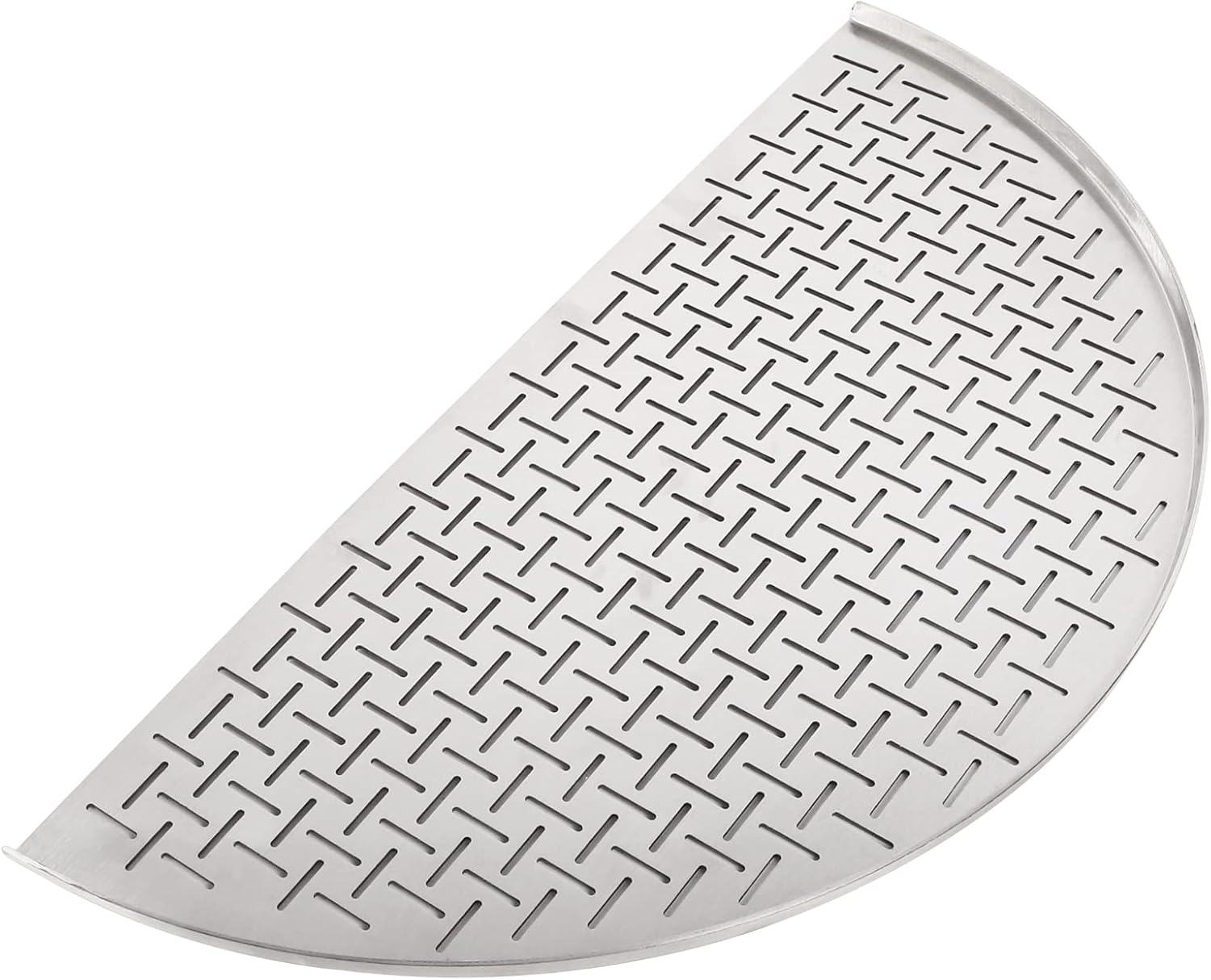 Vankey 24in Half-Moon Stainless Steel Cooking Grate for Kamado Big Joe, Surface for Fish and Vegetables Compatible with XLarge Big Size Green Egg