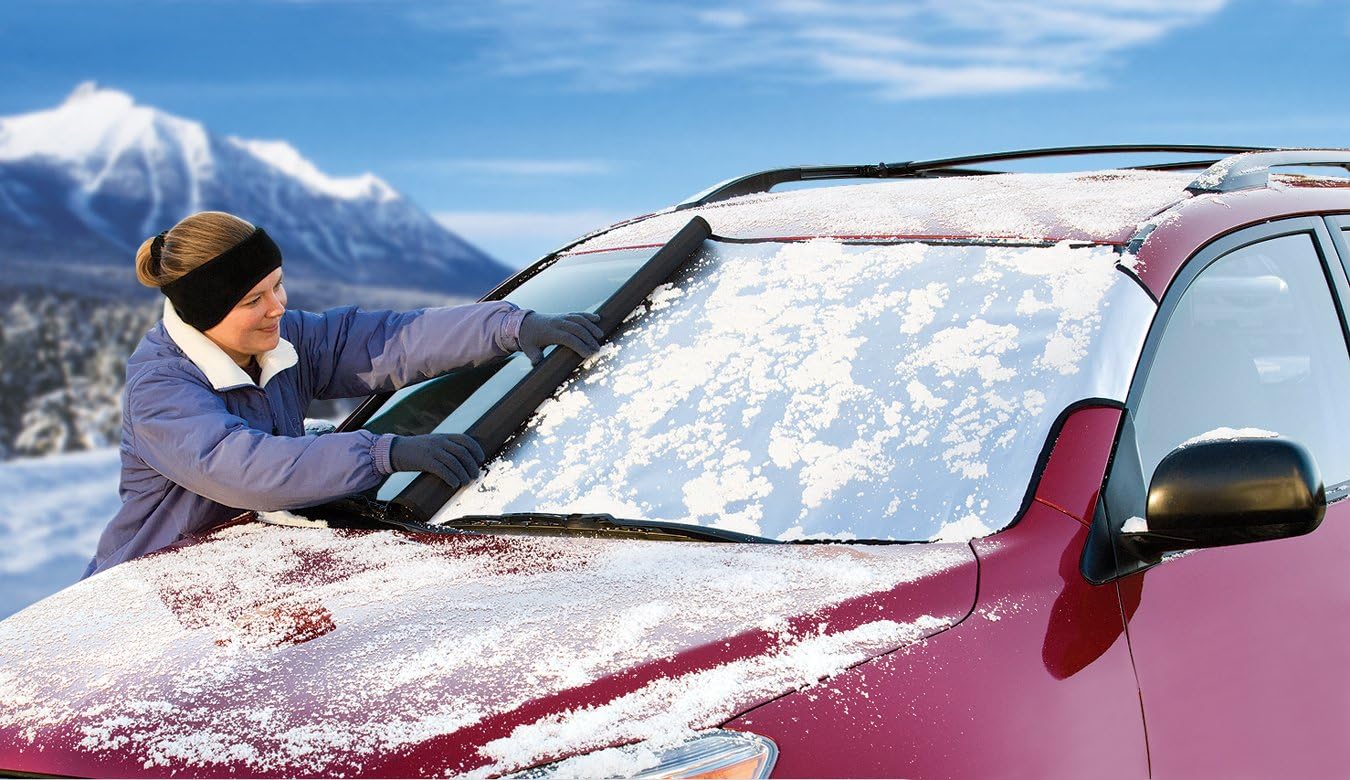 Intro-Tech Automotive HD-78-S Custom Fit Windshield Winter, Snow, Ice and Frost Shade for Select Honda Accord Sedan Models, Silver