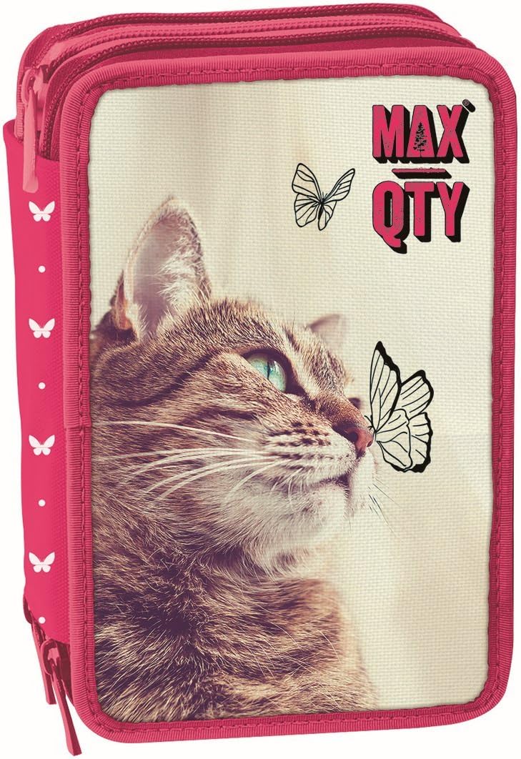 Astuccio 3 zip Max Qty Animals Seven 2018/2019 attrezzato fantasie  assortite : Amazon.it: Cancelleria e prodotti per ufficio
