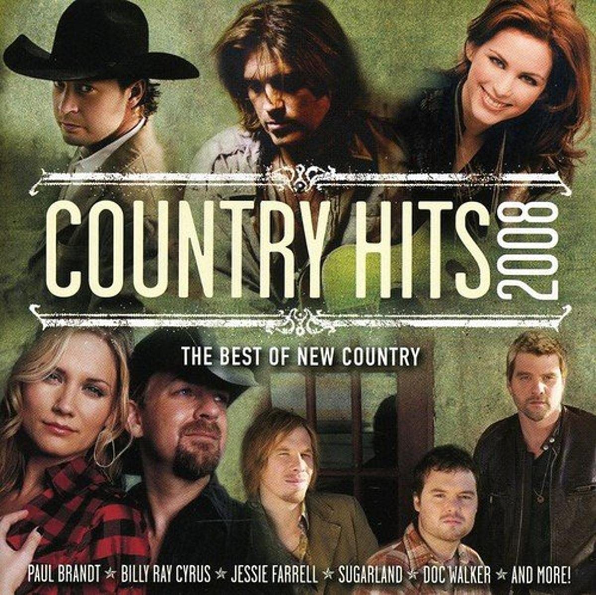 Country Hits 2008 [Audio CD] Various Artists; Jennifer Nettles; Jim Beavers; Jim Daddario; Jessie Farrell; Jason McCoy; Marla Cannon-Goodman; Josh Turner; Jamey Johnson; Carolyn Dawn Johnson; Luke Bryan; Bruce Wallace; Tony Haselden; John Paul White; Dave Berg; Willie Mack; Johnny Reid; Pat McLaughlin; Paul Brandt; Radney Foster; Justin Currie; Billy Ray Cyrus; Steve Rosen; Brad Crisler; Lisa Carver; Brian Maher; Gordie Sampson; Shawn Camp and Shaye Smith