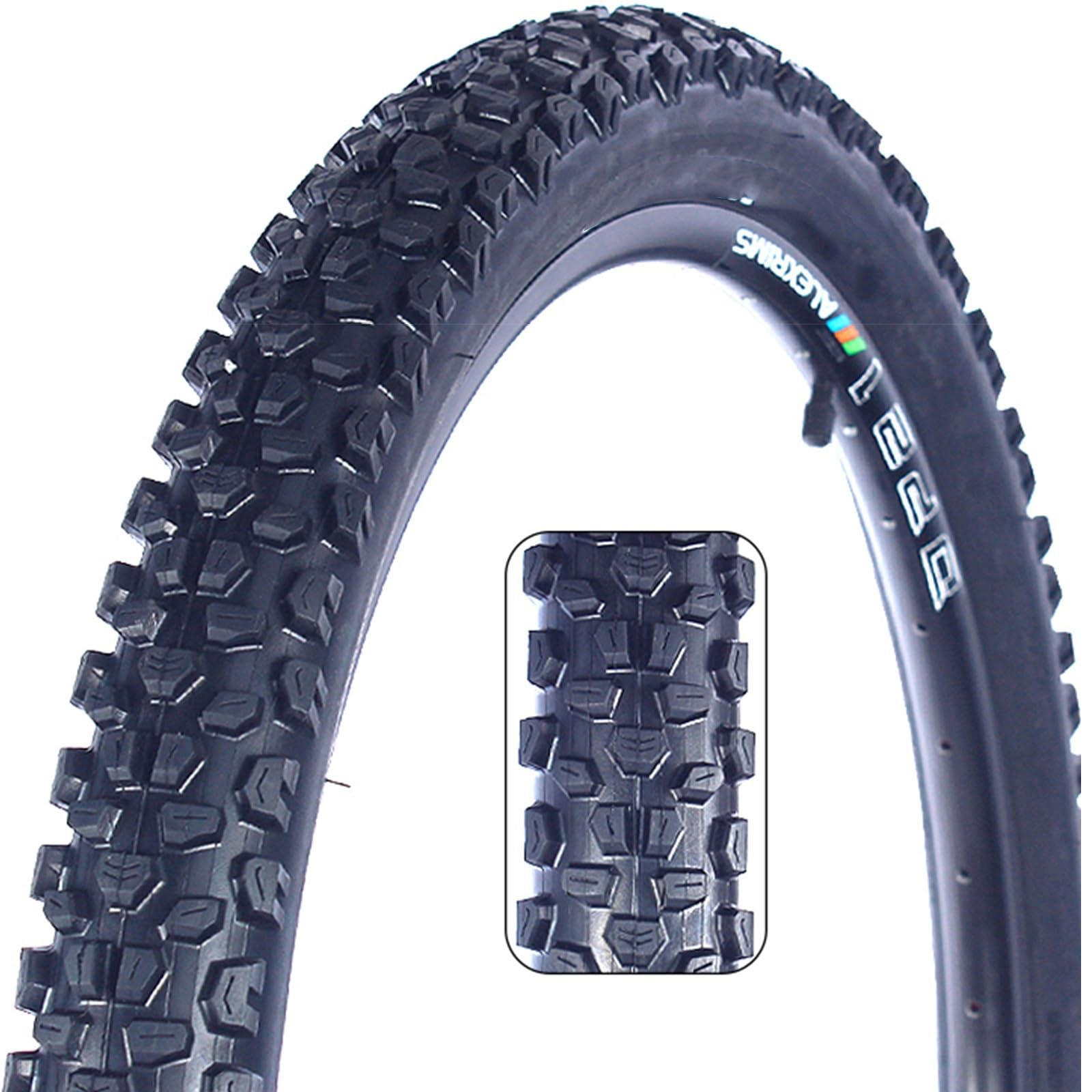 Paire De Pneus VTT 26x2.10 - Marron Latéral, épais, Résistant à L'usure Et Antidérapant - Parfait Pour Terrain Varié - 5