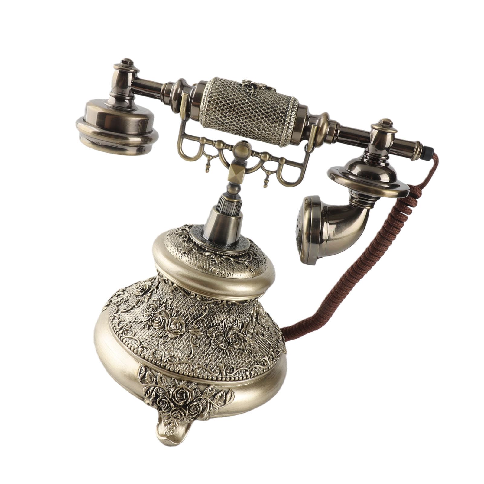 Alomejor Zabytkowy Telefon MS-5700D z tarczą w Stylu Retro do Wystroju Hoteli i Wnętrz, Doskonałe Wykonanie i lekkość, Nie Wymaga Zasilania