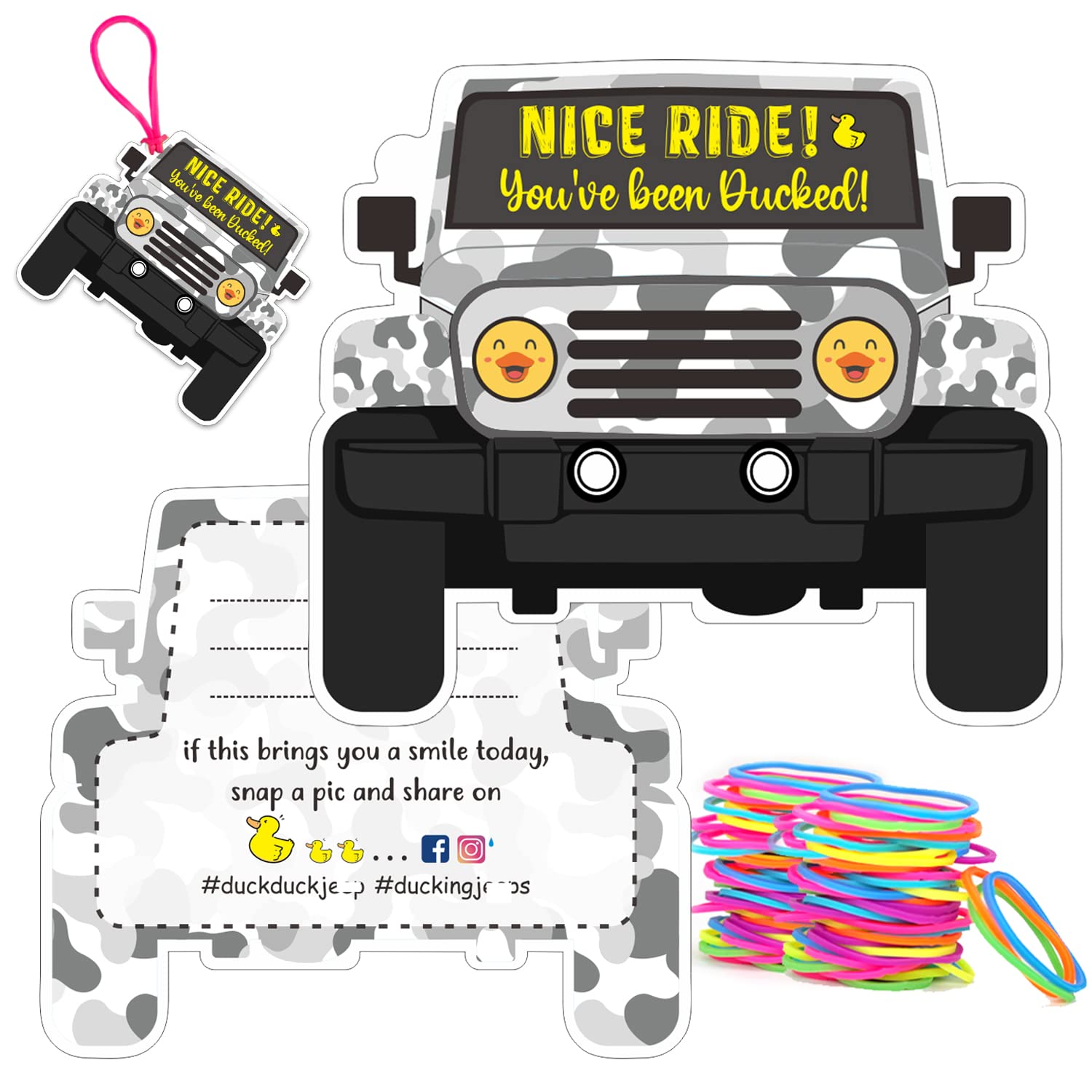 Buy Duck Tags, You've Been Ducked Card Nice Ride, DCUK Duck Tags