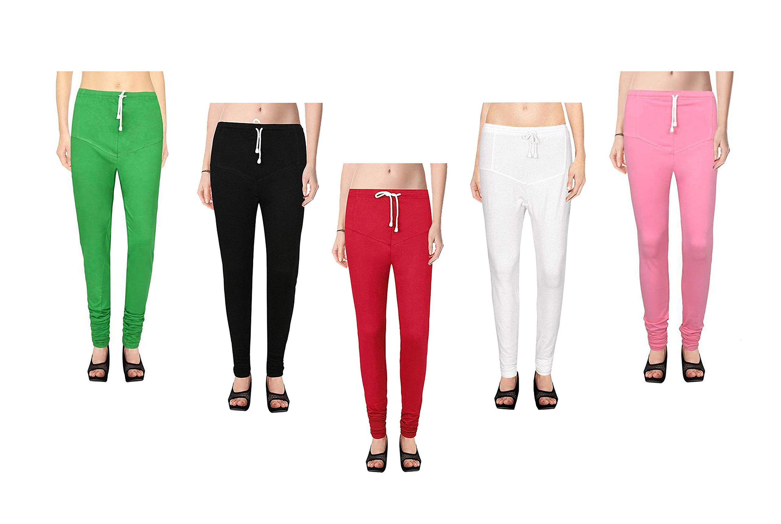 lovo Women's Cotton Ruby Cut Leggings Pack of 5-picture-49