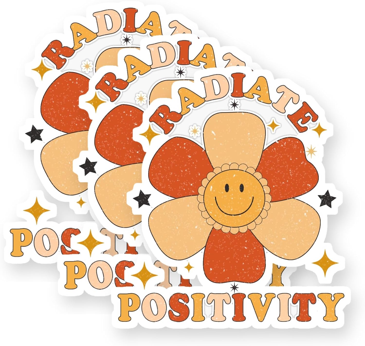 Radiate Positivity Lifestyles 2022 Vinyl Stickers 3 Pack 3 Inch