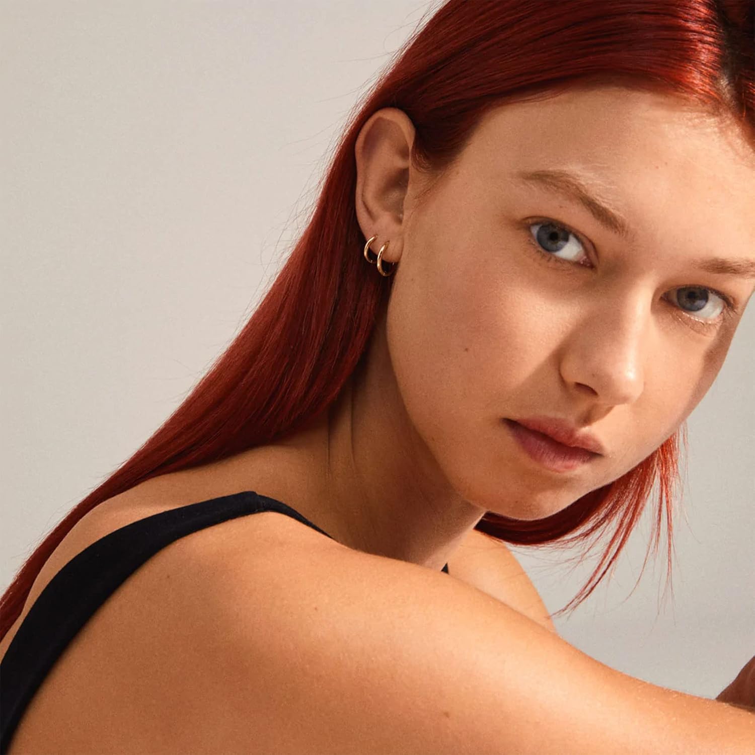 PABBEU Gold Hoop Earrings for Women Sterling Silver Post Small Gold Hoop Earrings 14k Real Gold Tiny Hypoallergenic Small Hoop Earrings Set for Women Men 13/15 /20mm - Image 7