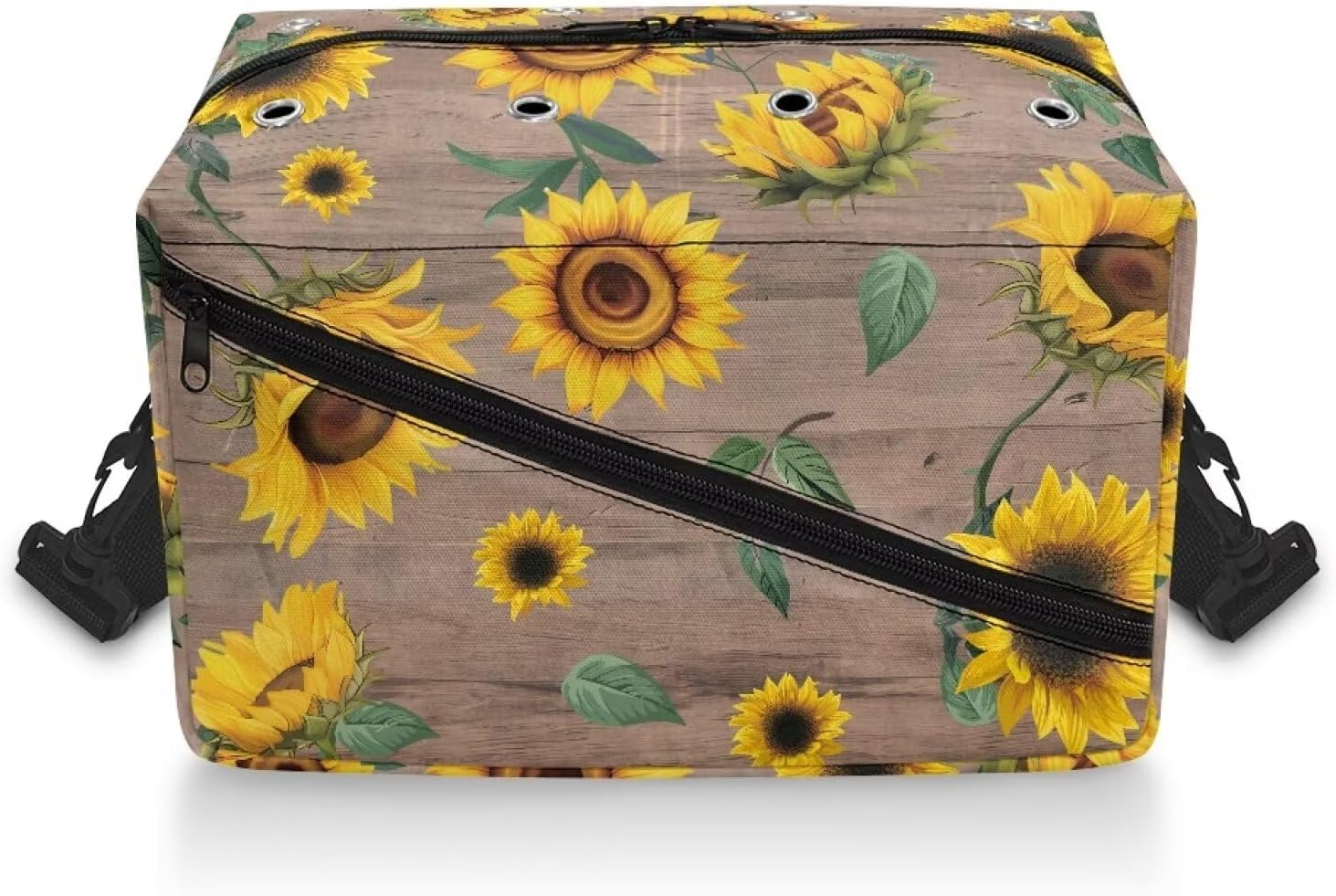 Goronwyfloyd Classic Sunflowers Yarn Bag Knitting Bags and Totes Organizer Yarn Storage Organizer for Knitting Needles, Crochet Hooks, Skeins Yarn Keep Tidy and Clean